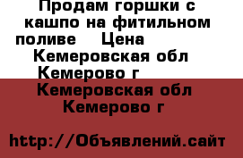 Продам горшки с кашпо на фитильном поливе. › Цена ­ 210-270 - Кемеровская обл., Кемерово г.  »    . Кемеровская обл.,Кемерово г.